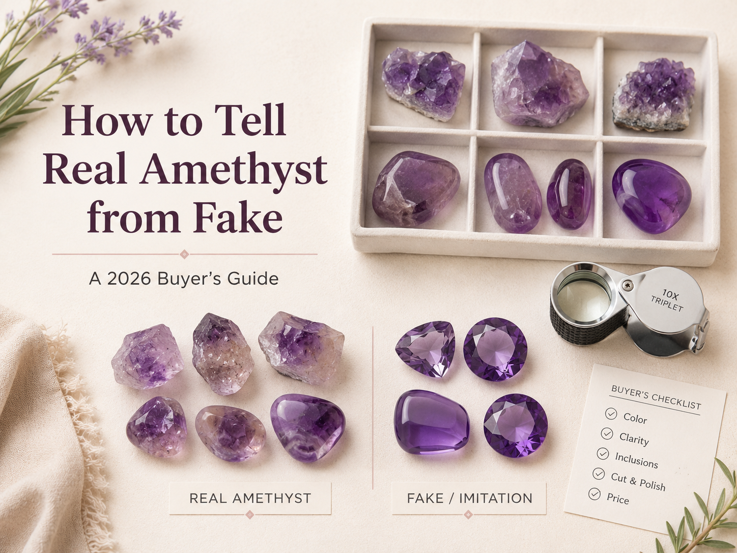How to Tell Real Amethyst from Fake | Crystelle DIY