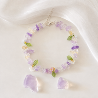 Adjustable Crystal Chip Bracelet