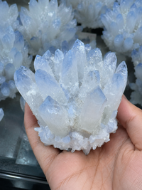 Raw Ice Blue Quartz Cluster